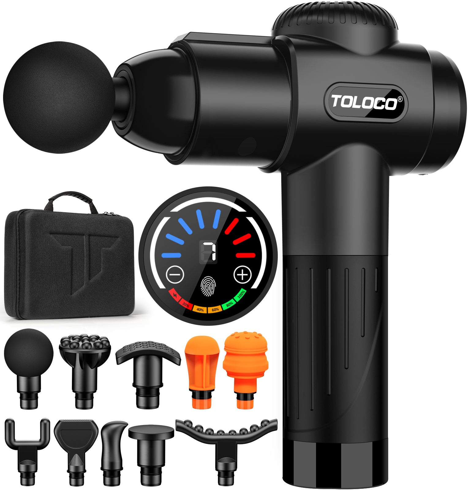 TOLOCO Massage Gun, Muscle Massage Gun Deep Tissue for Athletes, Elect